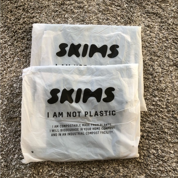 RARE Skims Ribbed Lounge Long Slip Dress Maxi - Arctic - Picture 6 of 7